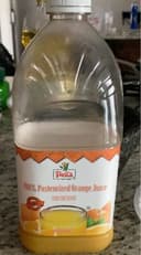 100% pasteurized orange juice