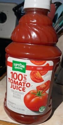 100% tomato juice from concentrate