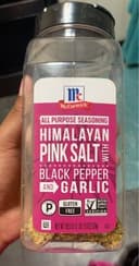All Purpose Seasoning Himalayan Pink Salt With Black Pepper And Garlic