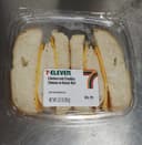 Chicken and cheddar cheese on kaiser roll