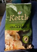 Kettle potato chips -spicy jalapeno