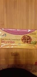 Beef Bean and Cheese Sauce burrito