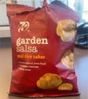 Garden salsa mini rice cakes