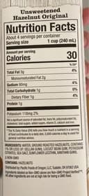 Hazelnut Original Unsweetened Plant-Based Beverage