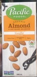 Organic Almond Vanilla Flavour Plant-Based Beverage (Canada)