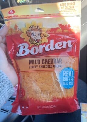 Mild cheddar finely shredded cheese