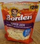 Pepper Jack shredded monterrey Jack cheese with jalapeño
