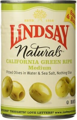 Olives green ripe medium pitted