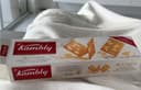 Butterfly extra thin butter biscuits with almond slices