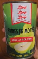 Poires en moitiés