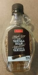 Sirop d'érable avec gousse de vanille
