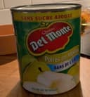 Poires en moitié