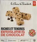 Riches et tendres brisures de chocolat