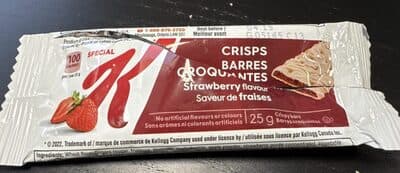 Barres croquantes aux fruits