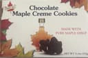 Chocolate Maple Creme Cookies