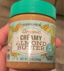 Organic creamy almond butter