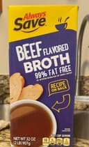 Beef flavored broth