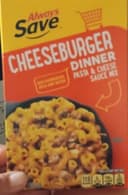 Cheeseburger Dinner, Pasta & Cheese Sauce Mix