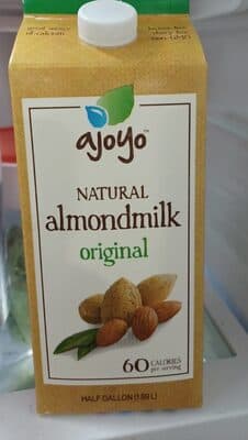 Natural almond milk