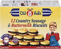 12 Country Sausage & Buttermilk Biscuits