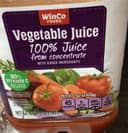 100% vegetable juice from concentrate