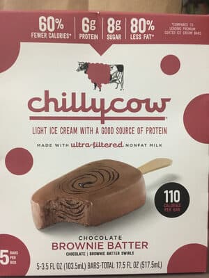 Brownie batter chocolate light ice cream