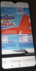 Vanilla Flavored Reduced Fat Ice Cream In An