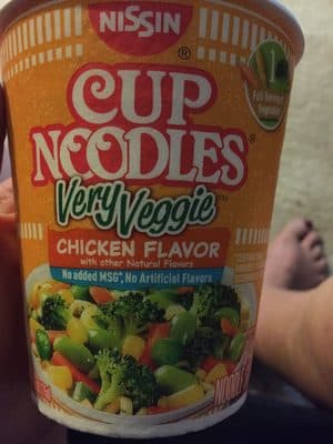 Chicken flavor ramen noodle soup, chicken