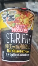 noodles  Thai yellow curry flavor