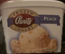 Frozen yogurt peach