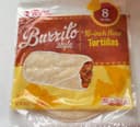 Burrito style tortilla