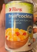 Fruit cocktail in a blend of peach juice & pear