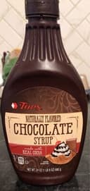 Chocolate flavored syrup