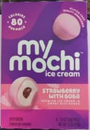 Strawberry With Boba Mochi Ice Cream