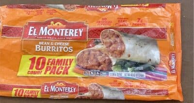 Bean & cheese burritos