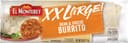 Xx large! bean & cheese burrito