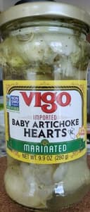 Baby artichoke hearts marinated