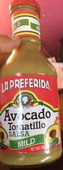 Mild avocado tomatillo salsa
