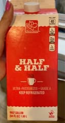 Grade A Half Half And Ultra-Pasteurized