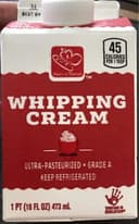 Grade A Ultra-Pasteurized Whipping Cream