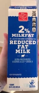 2% reduced milkfat