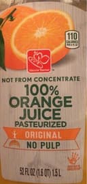100% Orange juice