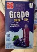 Artificially flavored grape drink mix