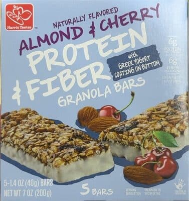 Almond & Cherry Protein & Fiber Granola Bars