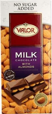 Milk chocolate bar almond
