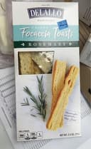 Crispy focaccia toasts rosemary