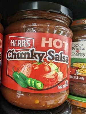 Herr's chunky hot salsa