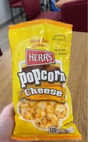 Cheese flavored popcorn