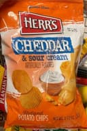 Cheddar & sour cream ridged potatoe chips