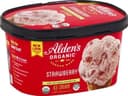 Alden's organic strawberry ice cream